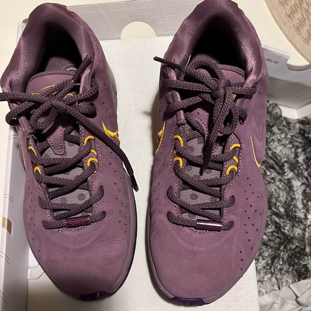 Nike LeBron XXI Violet Dust/University Gold Size 4.5Y